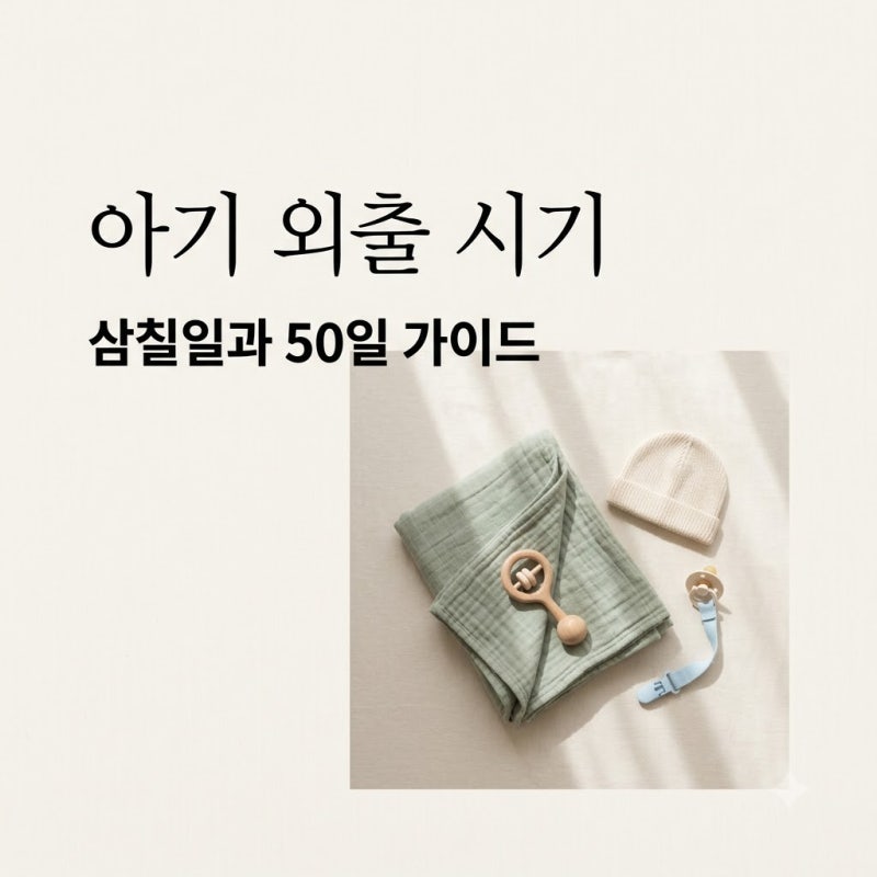 신생아 삼칠일 50일 아기 외출 시기 무조건 참았는데 달랐다