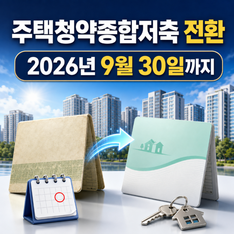 옛날 청약예금·부금 그대로 두셨나요? 주택청약종합저축 전환 9월 30일까지 (장단점·실적 인....