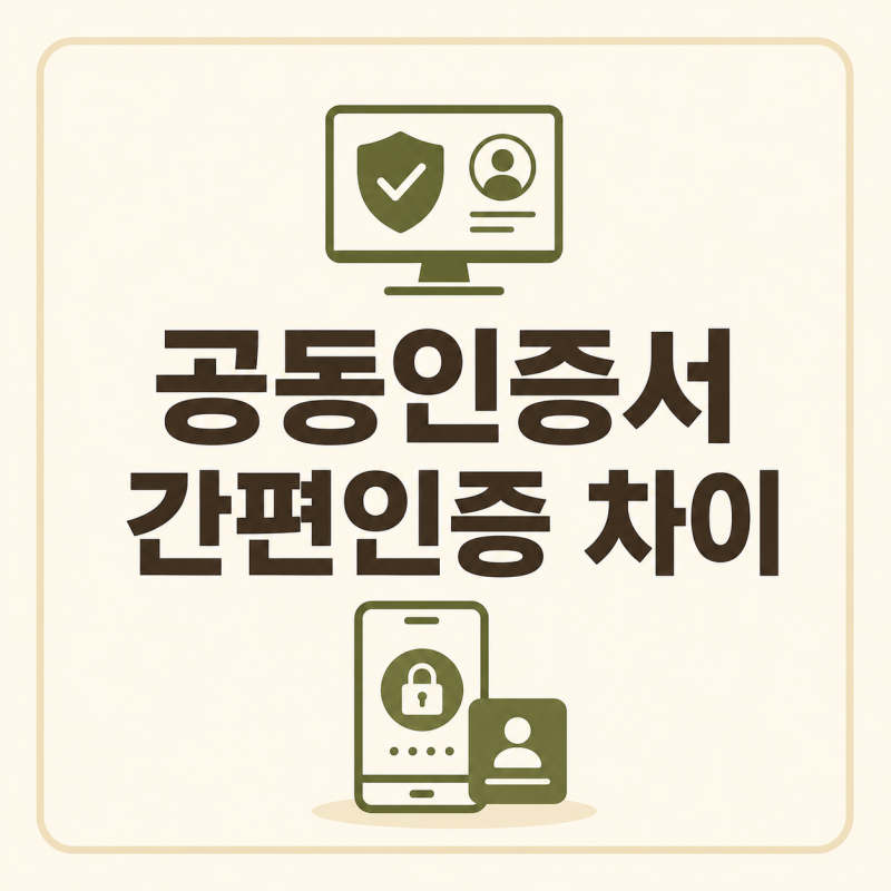 공동인증서와 간편인증 차이｜홈택스·정부24 로그인 방법 비교 (2026 최신)