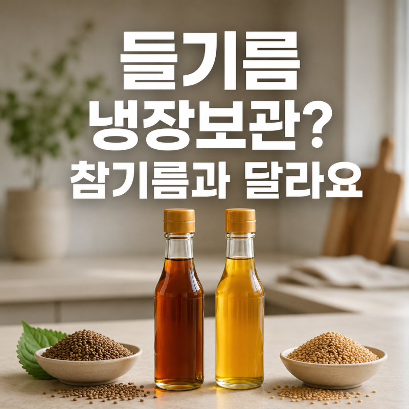 들기름 냉장보관 해야 할까? 참기름과 다른 보관법 제대로 알아보기