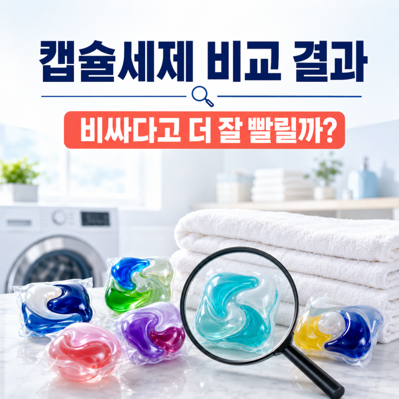 캡슐세제 추천 비교, 세탁세제 순위는? 퍼실·비트·커클랜드 결과