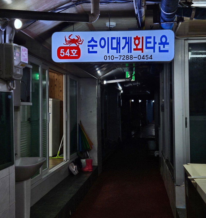 [영덕] 강구풍물지하어시장 "54번 순이대게회타운" 내돈내산 솔직후기