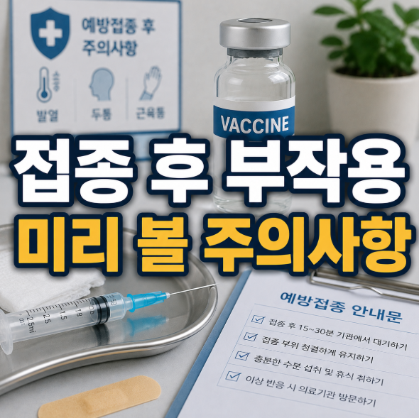 대상포진 예방접종 후 부작용, 접종 전 꼭 알아둘 주의사항