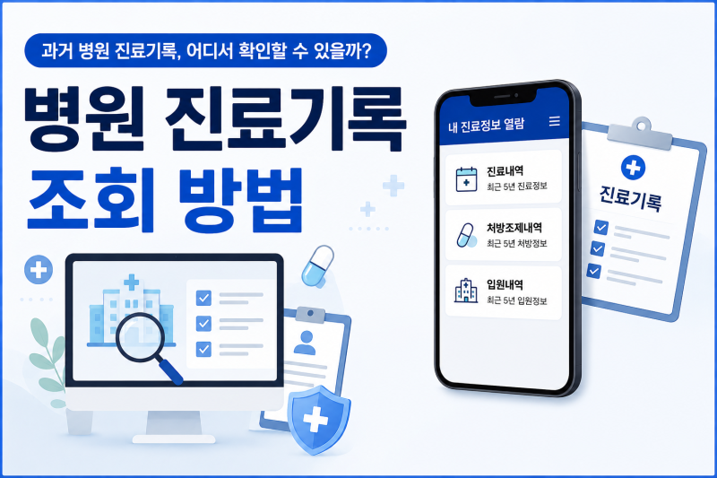 병원 진료기록 조회 방법｜심평원·건강이음·건강보험공단, 10년치 확인될까?