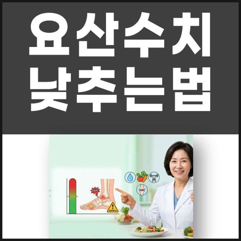 요산수치와 통풍과의 관계 만성낮추는법