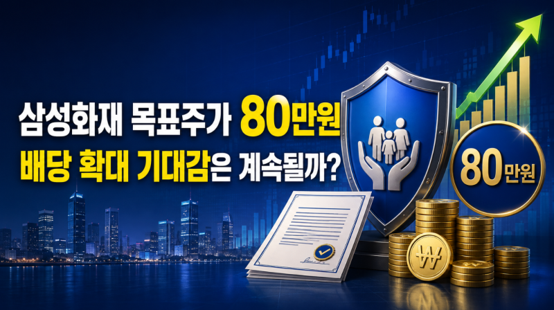 삼성화재 목표주가 80만원, 배당 확대 기대감은 계속될까?