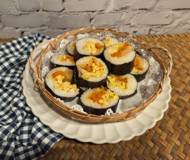 미니김밥 라이스페이퍼로 미니 김밥 만들기