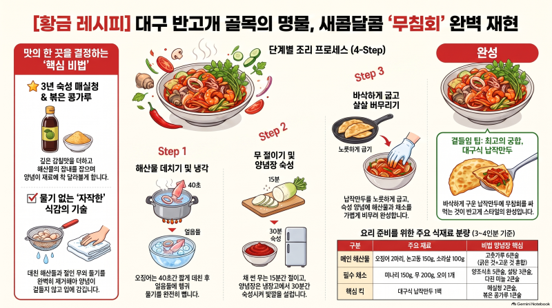 반고개무침회 레시피