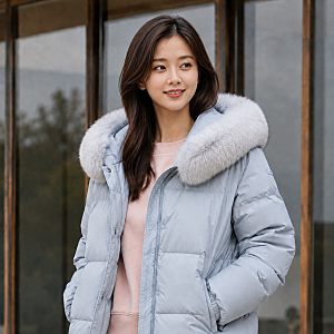 여성 구스다운 숏패딩, 솜털 95%·850FP면 얼마나 따뜻할까?