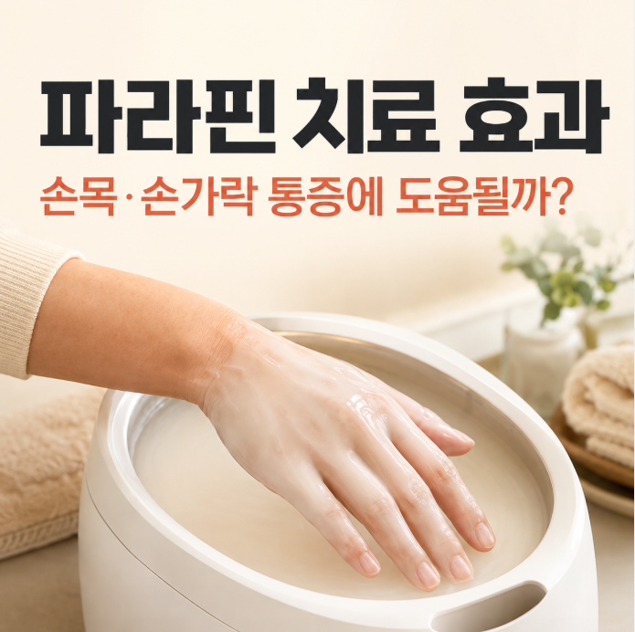 파라핀 치료 효과, 손목·손가락 통증에 정말 도움이 될까요?