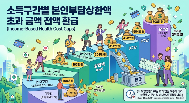 "1인당 평균 135만원?" 2026 국민건강보험 본인부담상한제 사후환급금 조회 및 The건강보험 앱 ....