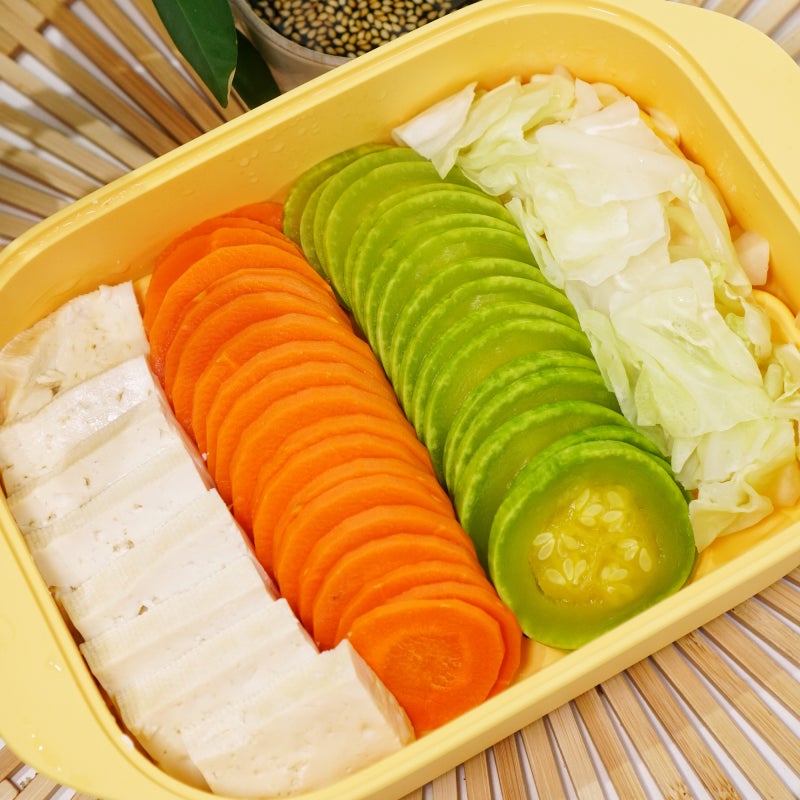몸속에 염증 빼주고 살도 빼주는 저속노화 식단, 5분 완성 전자레인지 야채찜 레시피