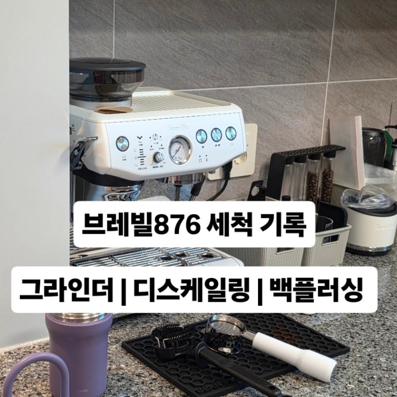 브레빌커피머신 청소 방법｜그라인더 디스케일링 백플러싱