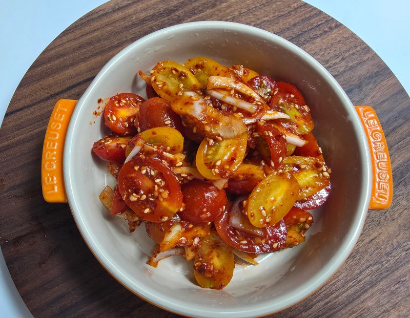 정호영 방울 토마토 김치 토마토 샐러드같은 겉절이 레시피