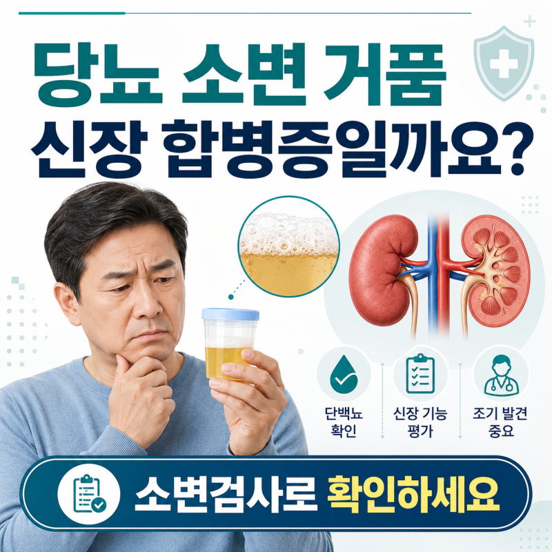 당뇨 소변 거품, 신장 합병증일까요?