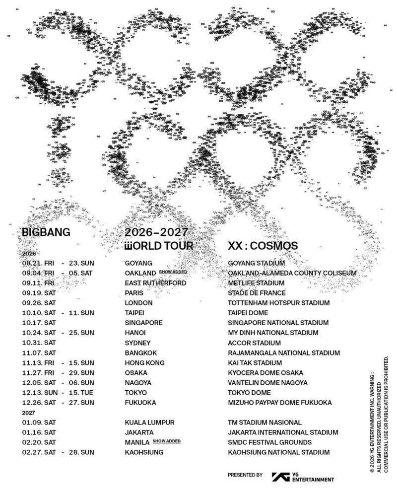 2026 빅뱅 콘서트 총정리｜일정 티켓 가격 취소표 월드투어 고양 공연
