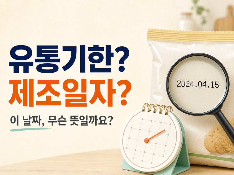 이 날짜, 먹으라는 날일까 만든 날일까? | 제조일자, 유통기한, 소비기한, 품질유지기한