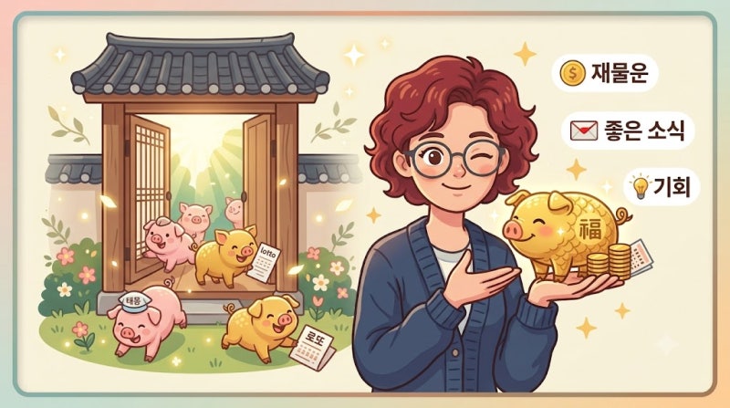 돼지 꿈 해몽｜로또? 태몽? 집에 들어온 돼지까지