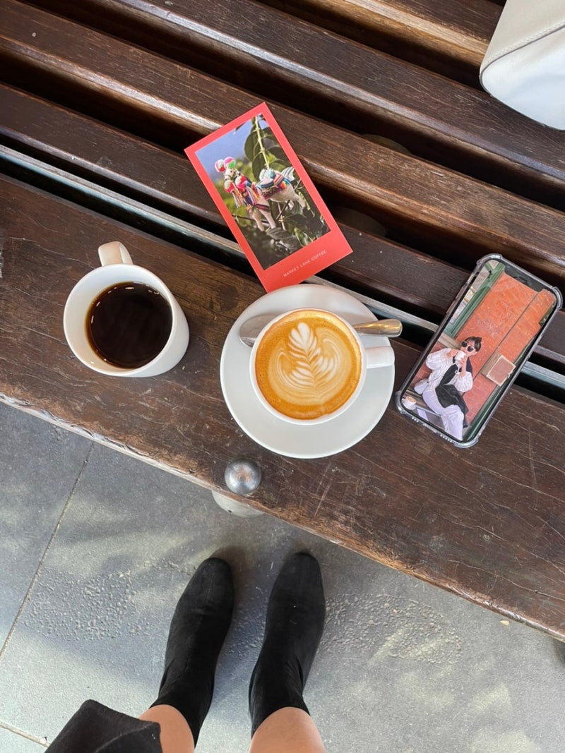 멜버른 카페 추천｜Market Lane Coffee 퀸빅토리아마켓점, 내 기준 멜버른1등라떼 맛집