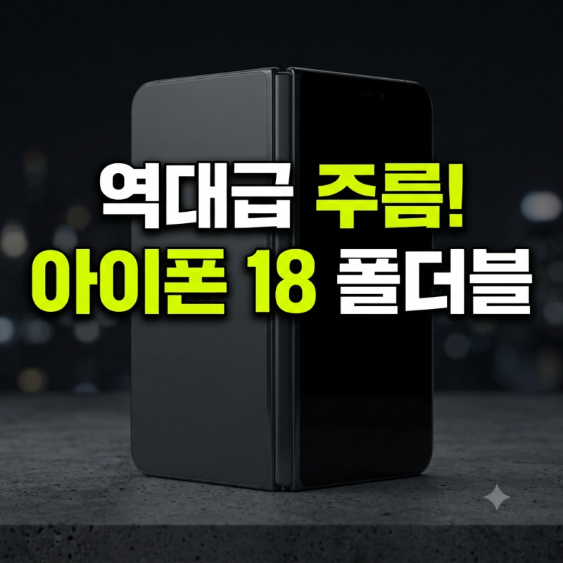 "화면 주름이 진짜 없다고?" 유출된 아이폰 18 폴더블 디자인 3가지 충격 포인트