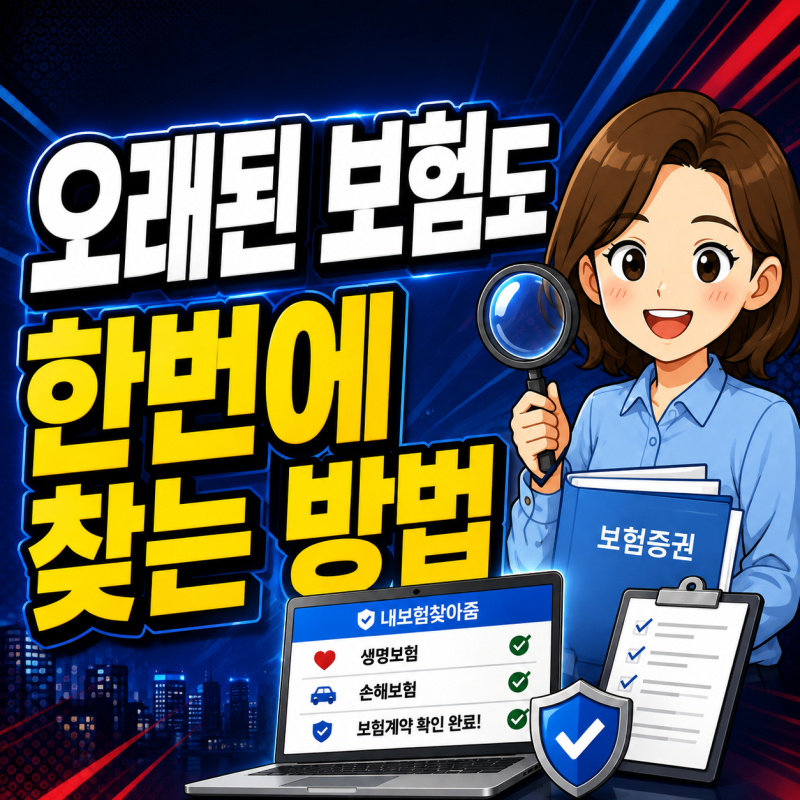 보험가입내역 조회, 오래된 보험도 한 번에 나올까?