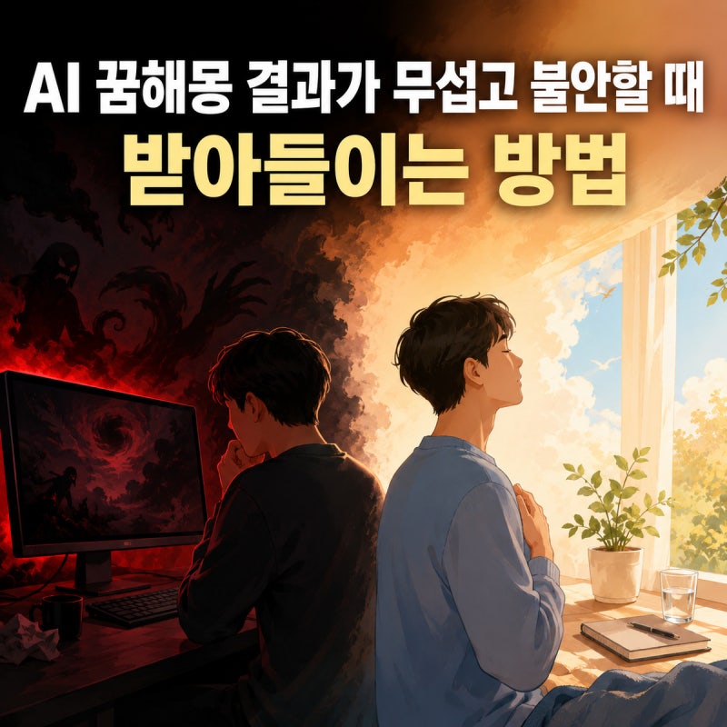 AI 꿈해몽 결과가 무섭고 불안할 때 받아들이는 방법