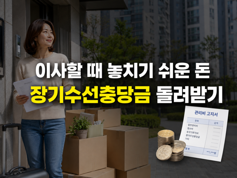 장기수선충당금 반환 방법｜세입자라면 이사 전 꼭 확인하세요