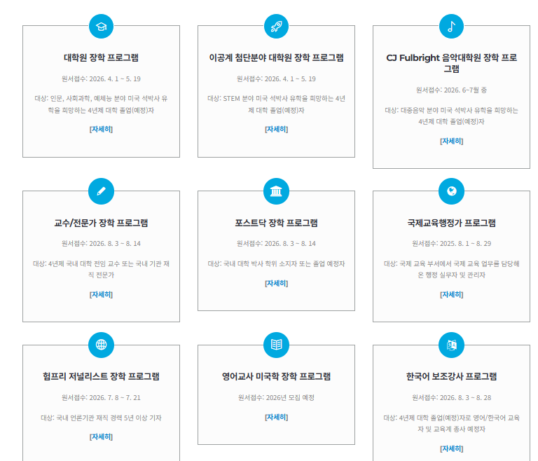 [유학준비] 미국 유학 장학금 알아보기 (1) 풀브라이트 장학금