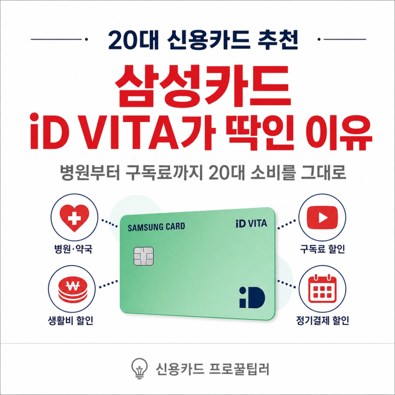 20대 신용카드 추천 삼성카드 id vita 인기가 많아진 이유