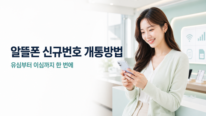 알뜰폰 신규번호 개통방법, 유심부터 이심까지 한 번에 정리