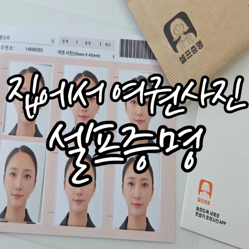 여권사진어플 셀프증명으로 집에서 여권사진 찍기｜셀프여권사진 촬영 후기