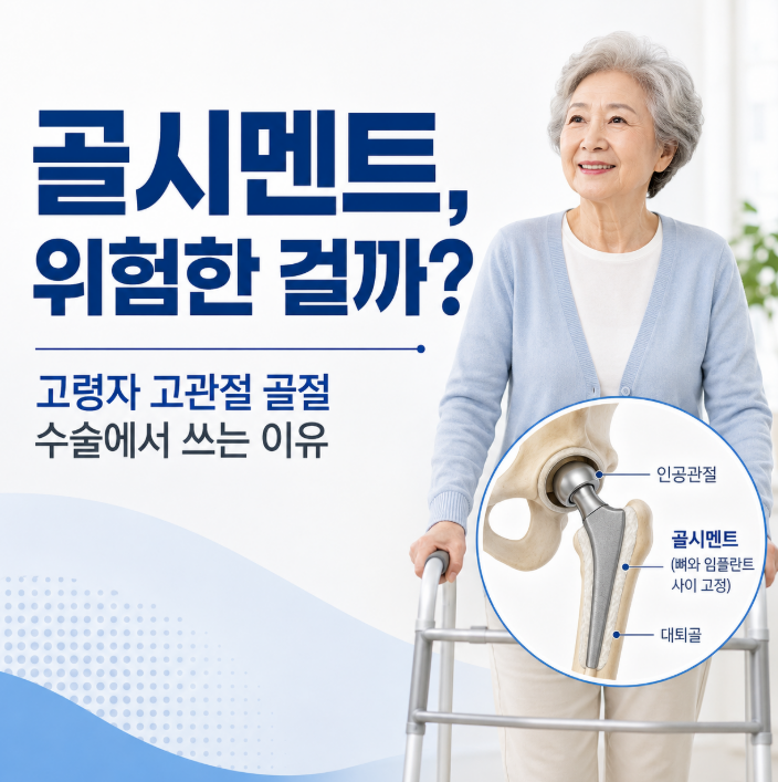 고관절 골절 수술, 골시멘트가 위험한 건 아닐까? 고령자에서 사용하는 이유
