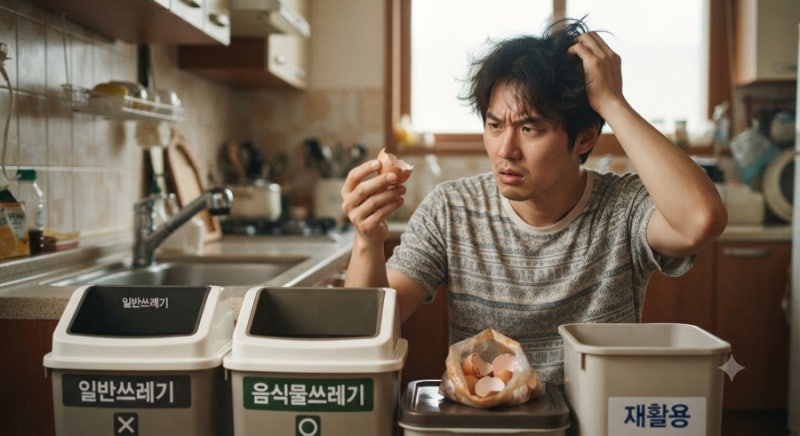계란껍질분리수거, 헷갈렸는데 일반쓰레기라고?