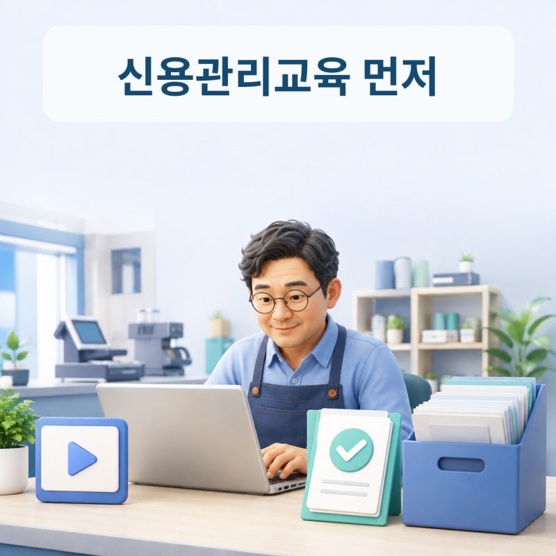 신용취약소상공인자금 교육 먼저, 신용관리교육 이수부터 신청방법까지