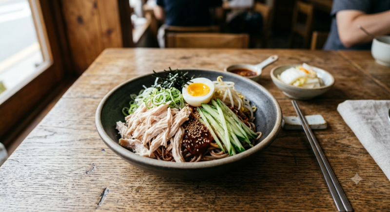 닭가슴살 비빔메밀국수 레시피