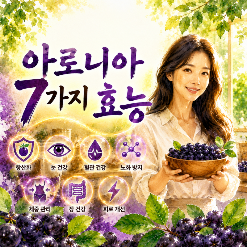 아로니아 7가지 효능, 매일 챙겨 먹으면 좋은 점과 먹는 법
