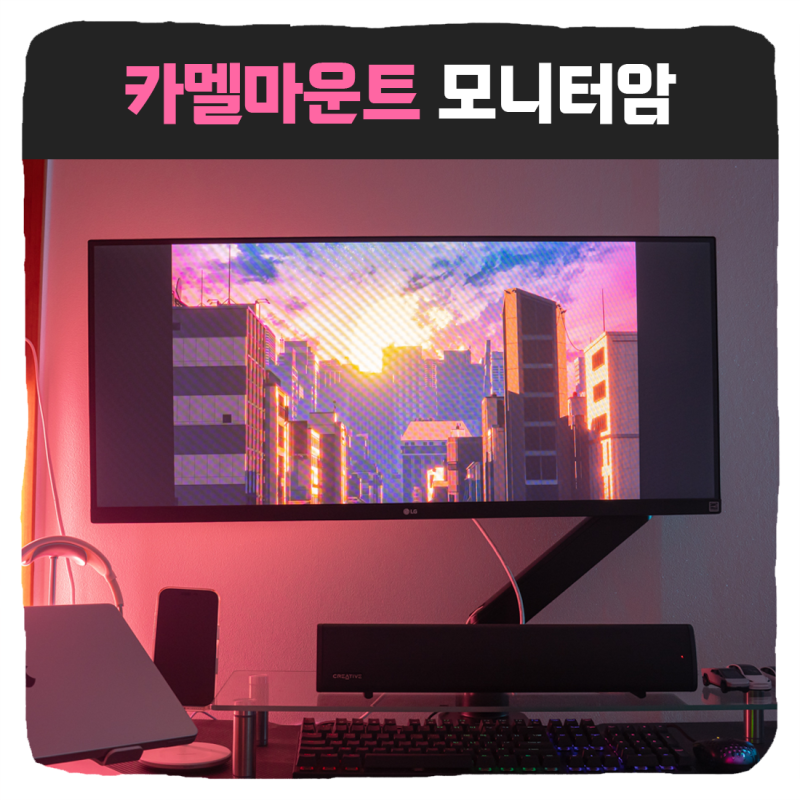 초고중량 모니터암 추천 대형 모니터도 거뜬한 카멜마운트 PMA2X 일방향 베어링 후기