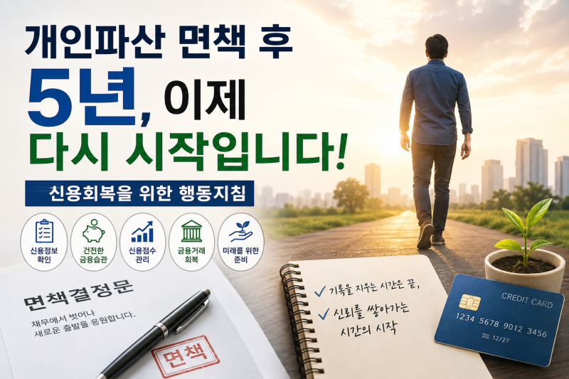 개인파산 면책 후 5년, 이제 무엇을 해야 할까? 신용회복을 위한 현실적인 행동지침