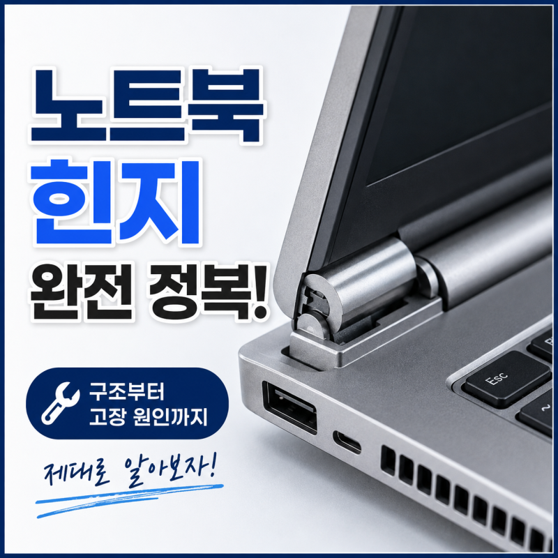 노트북 힌지 구조와 고장 원인, 작은 이상을 그냥 넘기면 안 되는 이유