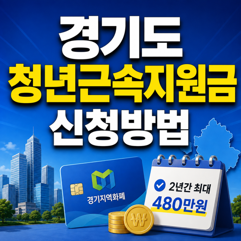 2026 경기도 청년근속지원금 신청방법, 대상, 조건