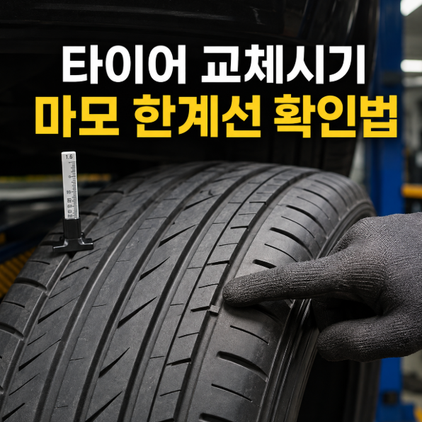자동차 타이어 교체주기와 마모 한계선 확인법 총정리