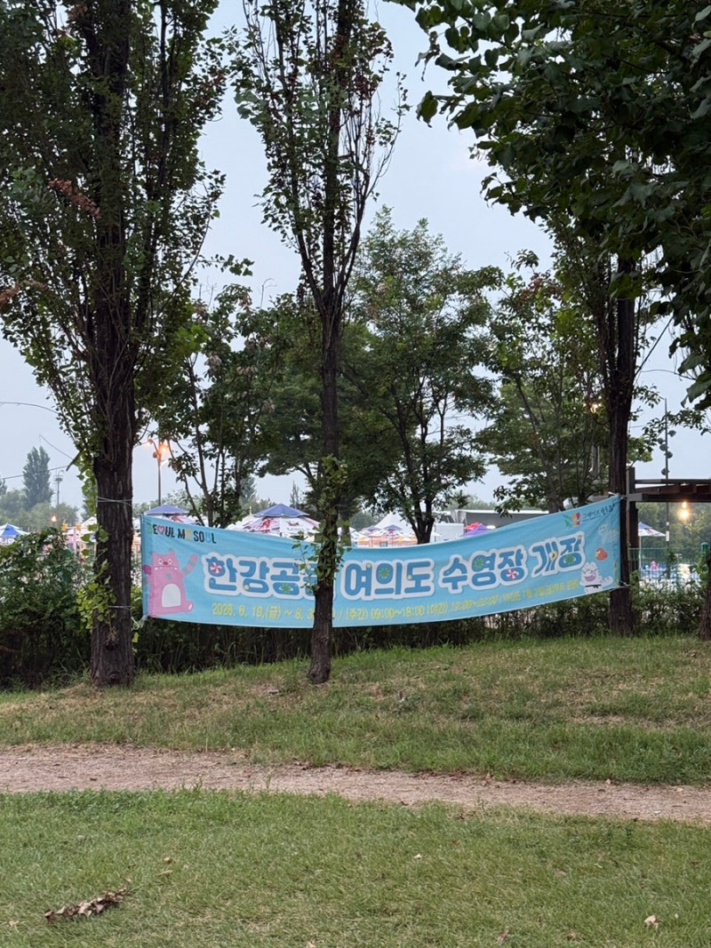 여의도 한강공원 수영장 평일 야간 후기♀️
