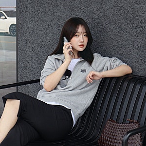 마리떼 프랑소와 저버 하프집업 실착 후기｜고윤정 여자 맨투맨 추천, 가을 코디, 사이즈 팁