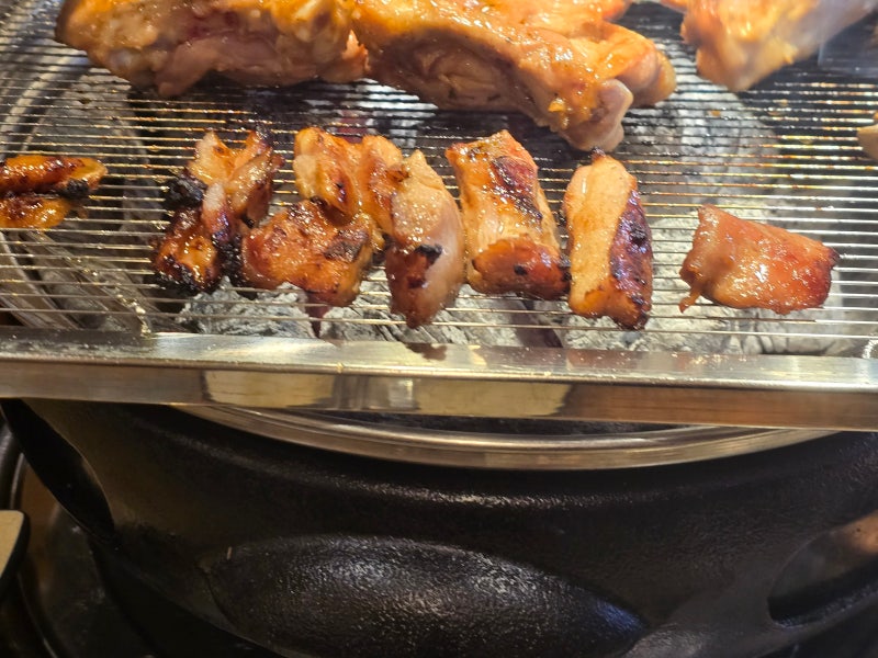 금요일 회식하기 좋았던 부막숯불닭갈비 김해장유점