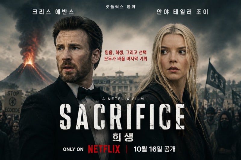 크리스 에반스×안야 테일러 조이 만났다 넷플릭스 신작 ‘Sacrifice’ 10월 공개