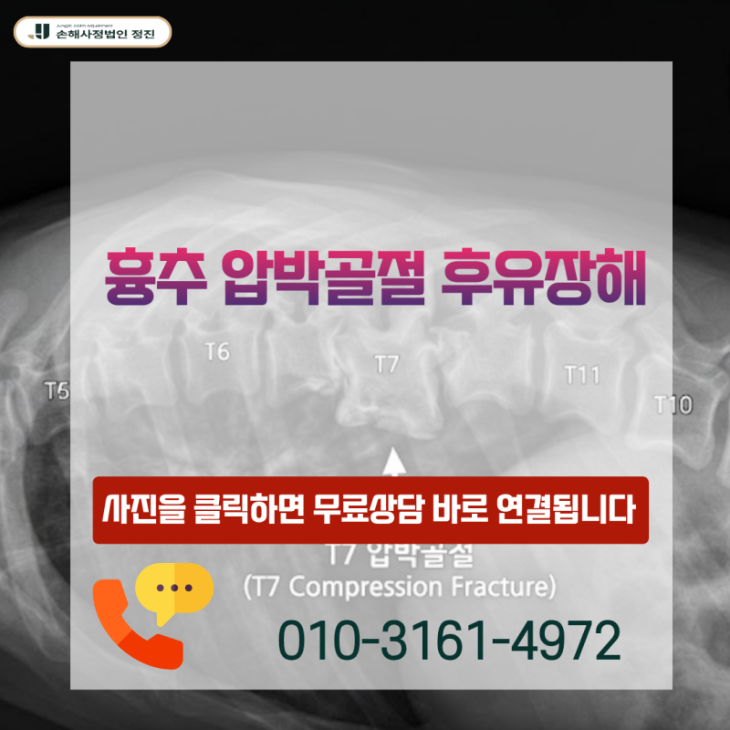 흉추 압박골절 후유장해 S22.0 진단받았다면 보험금 삭감 없이 전액 받는 방법은 무엇일까?