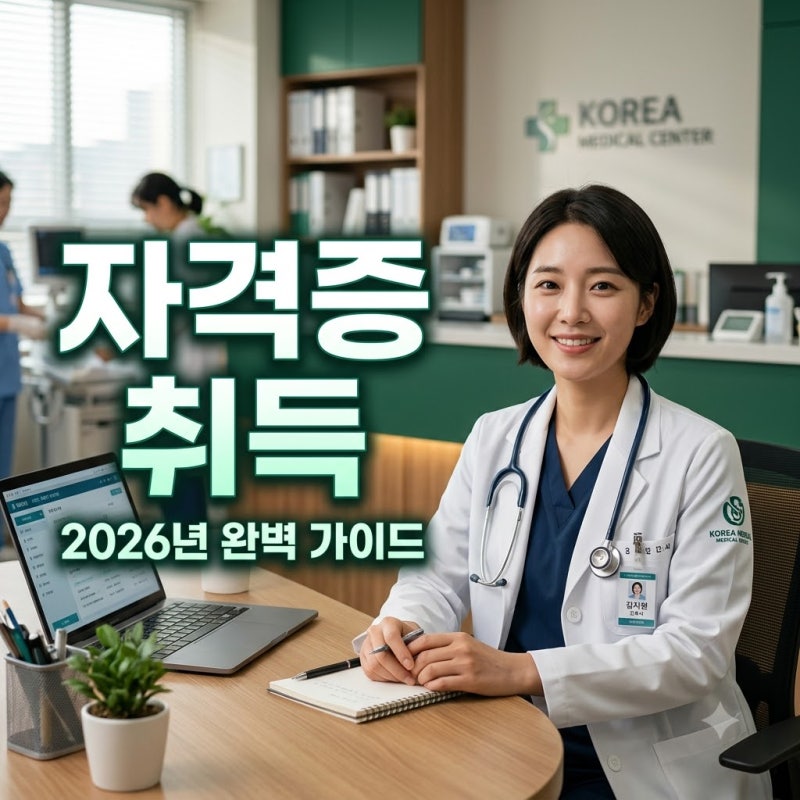 간호조무사자격증 취득 방법과 2026년 시험 일정 및 합격 기준