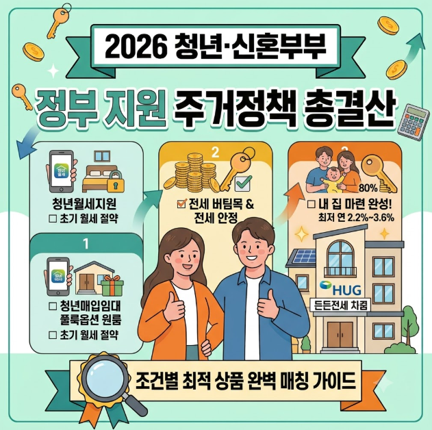 2026 청년·신혼부부 정부지원 주거정책 총정리: 내게 딱 맞는 대출 & 임대주택 로드맵 총결산 ....