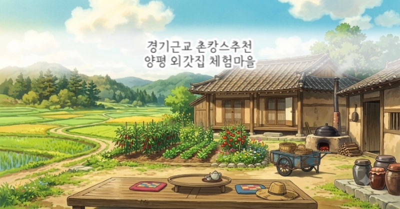 [경기도촌캉스] 양평 외갓집 체험마을 1박2일 촌캉스 체험후기
