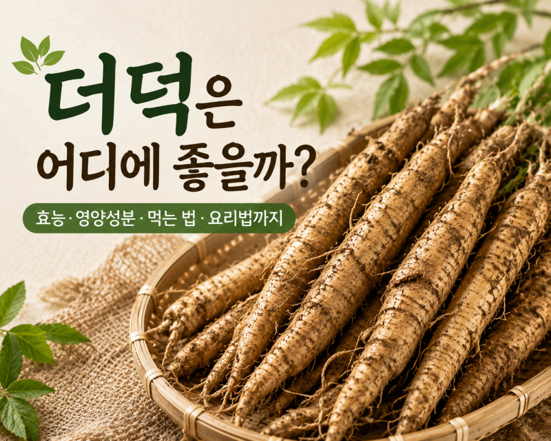 더덕은 어디에 좋을까? 효능·영양성분·먹는 법·요리법까지